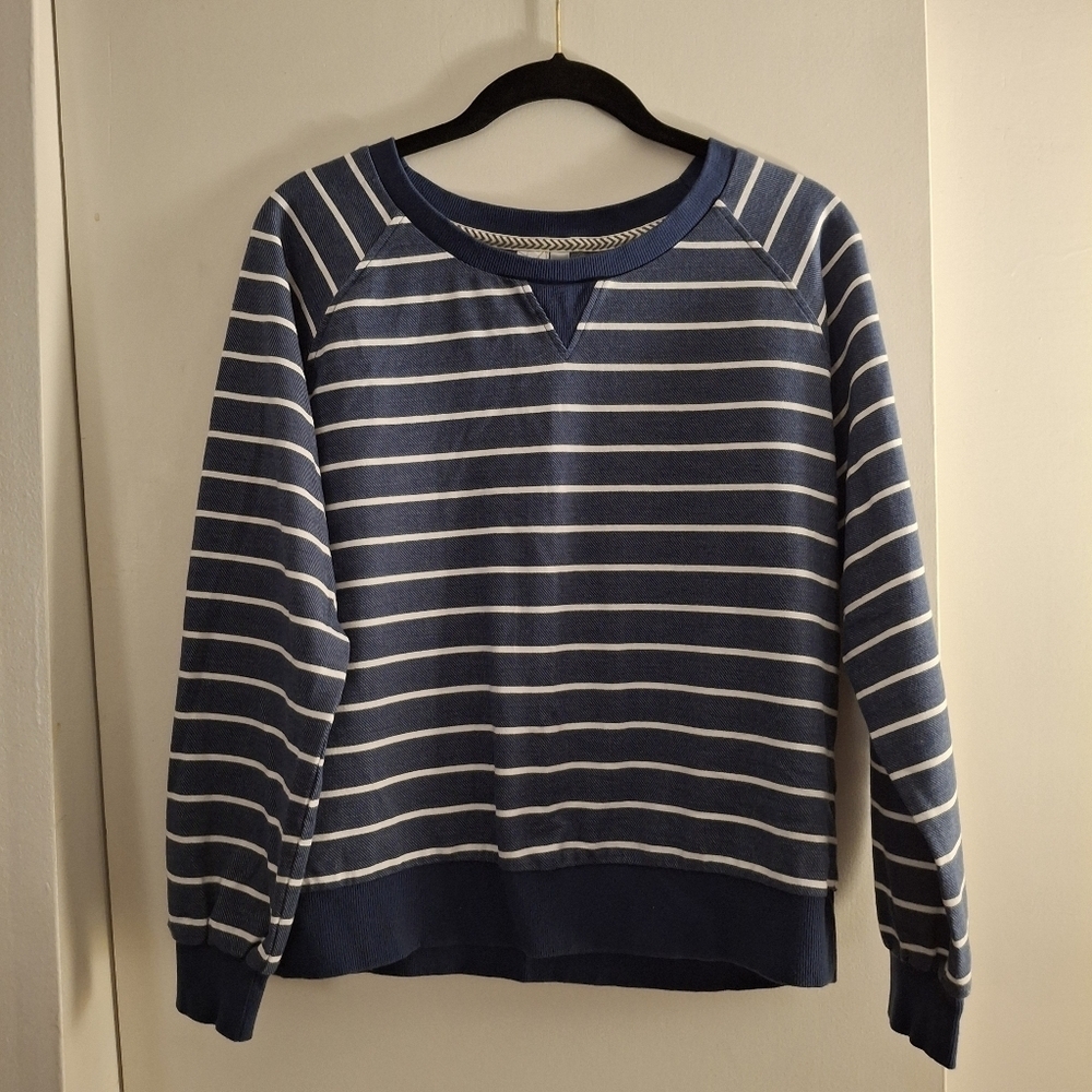 Aventura Striped Blue and White Women's Sweater